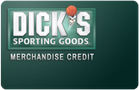 Dick's Sporting Goods In Store Only gift card